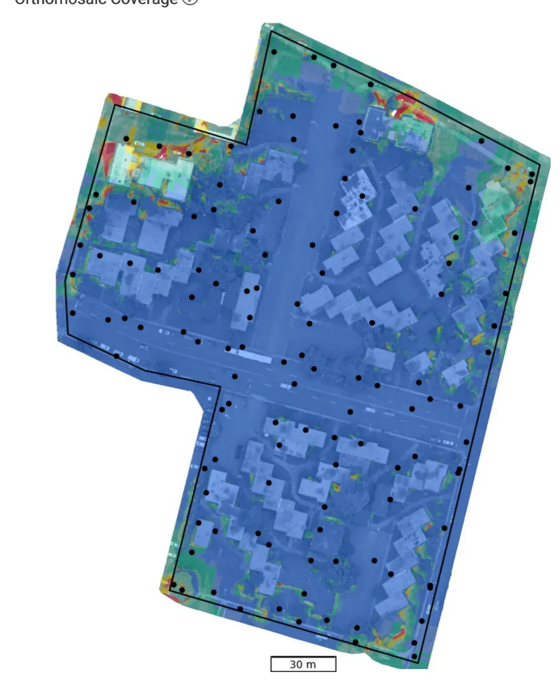Kuzuri Kijiji coverage visualization with capture locations overlaid